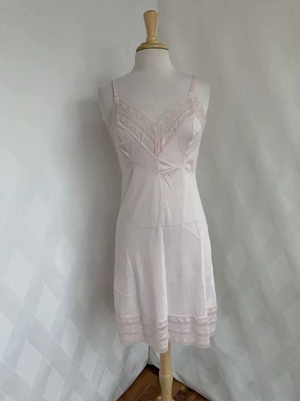 Opalaire 1950s Soft Pink Full Slip - image 2