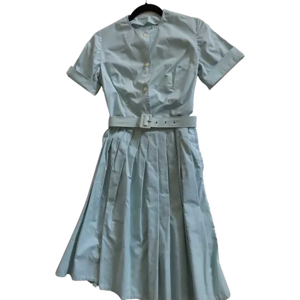 Vintage 1950's Shirtwaist Dress Belt Small - image 8