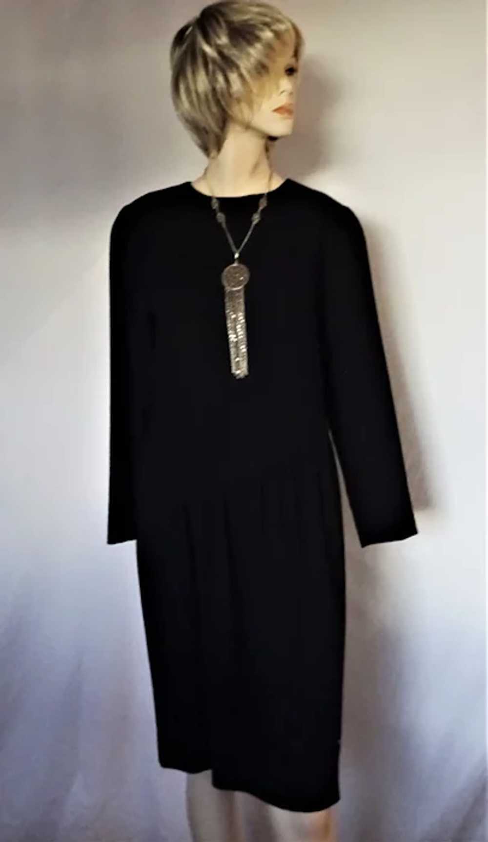 Vintage 1980s Liz Claiborne Black Dress - image 5