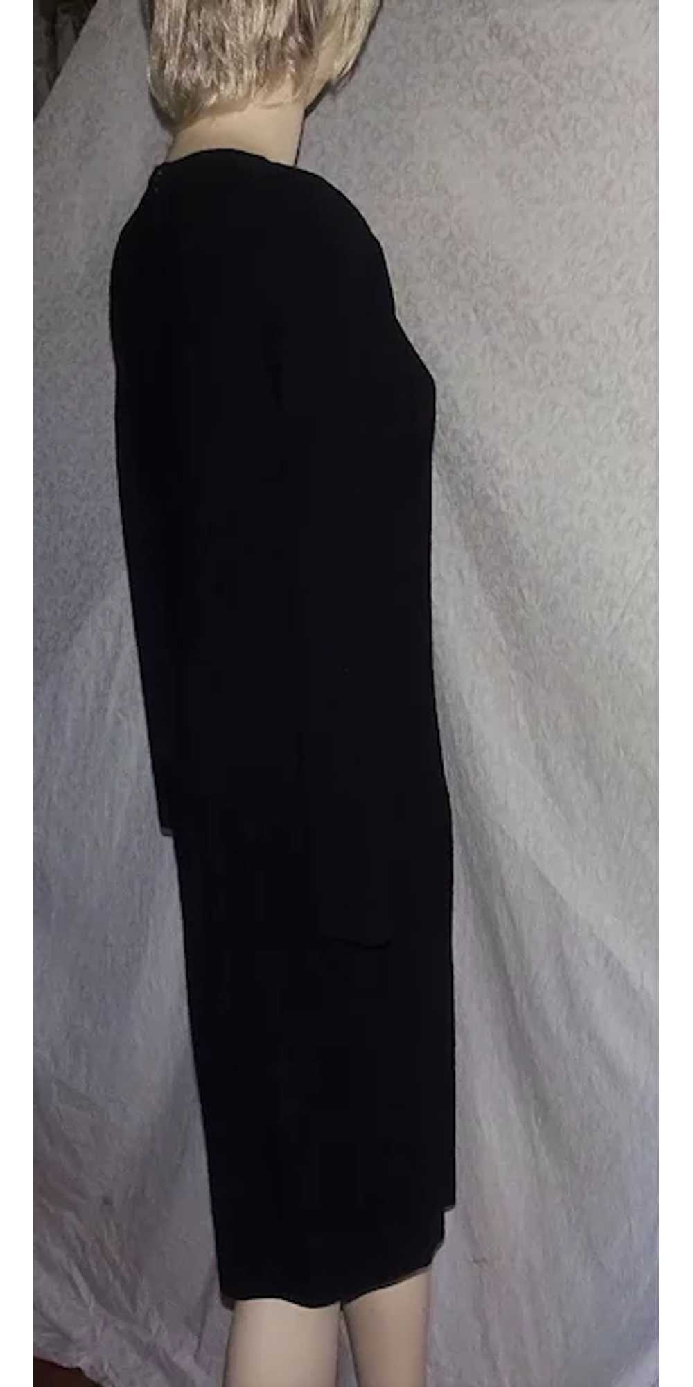 Vintage 1980s Liz Claiborne Black Dress - image 6