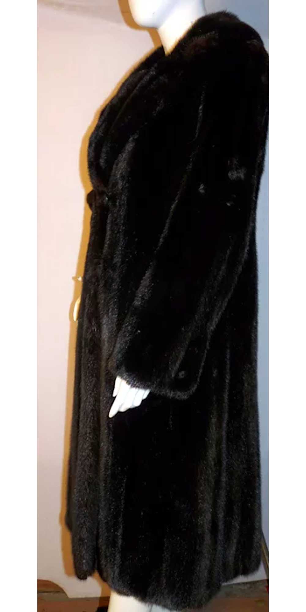 Beautiful Vintage Full Length MAHOGANY MINK COAT … - image 5
