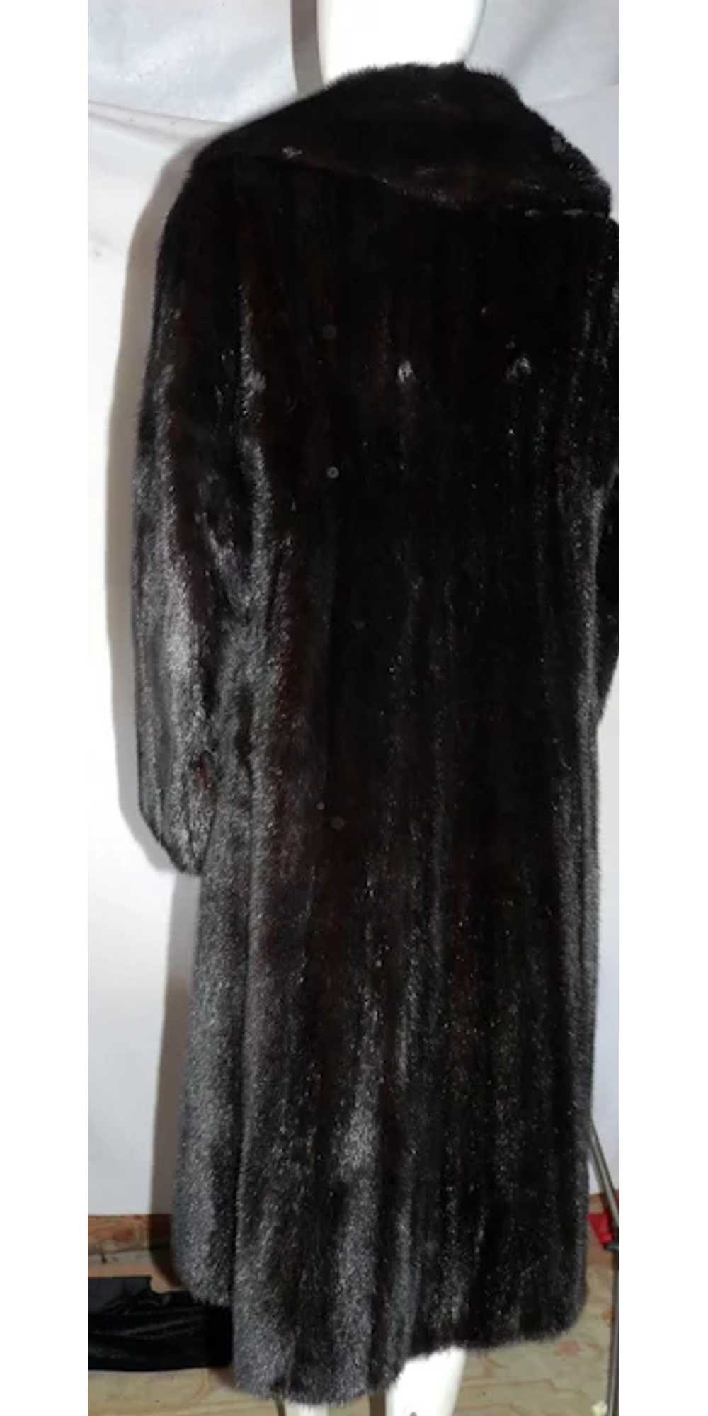 Beautiful Vintage Full Length MAHOGANY MINK COAT … - image 7