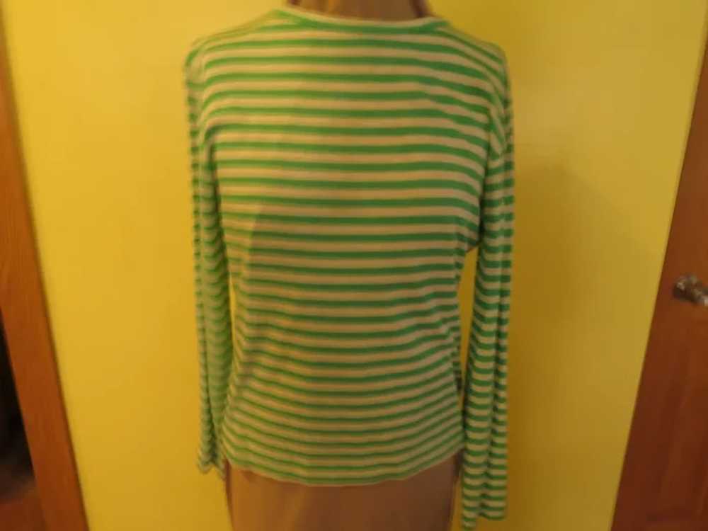 Spring Green Jacket with Stripe Shirt Set - image 6