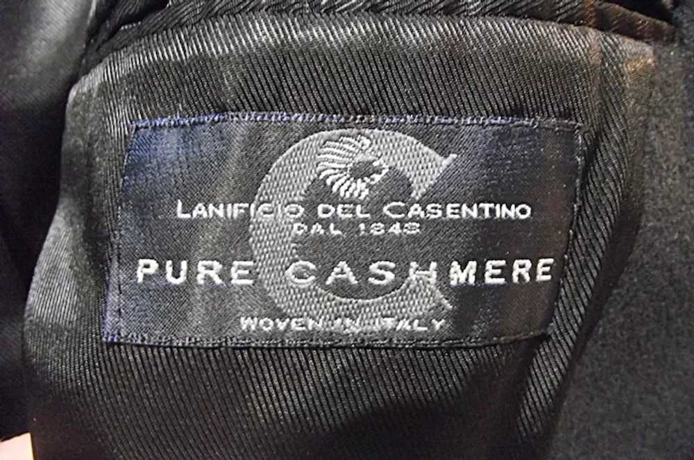 Andrew Fezza Mens 100% Italian Cashmere Black Bla… - image 8