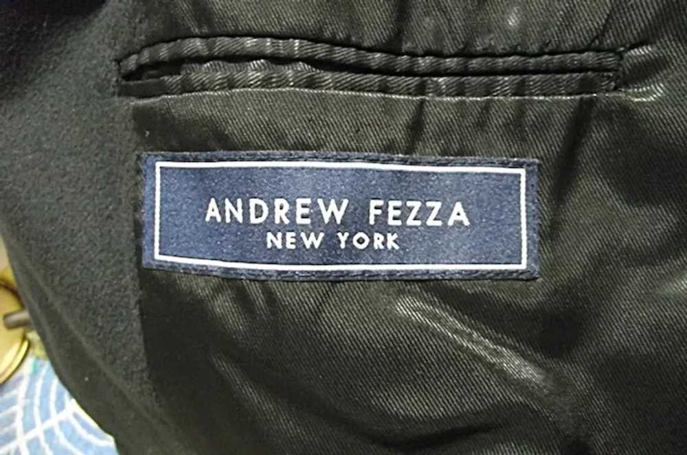 Andrew Fezza Mens 100% Italian Cashmere Black Bla… - image 9