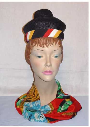 Vintage 1960s  Lilly Dache Straw Dachettes Hat