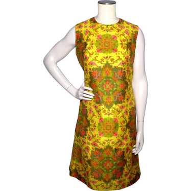 Vintage 1960s Lily Liang Thai Silk Dress Paisley … - image 1