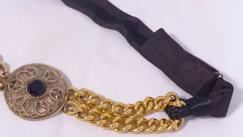 Carolyn Tanner 1980s Belt Gold Tone Links Bold Me… - image 2