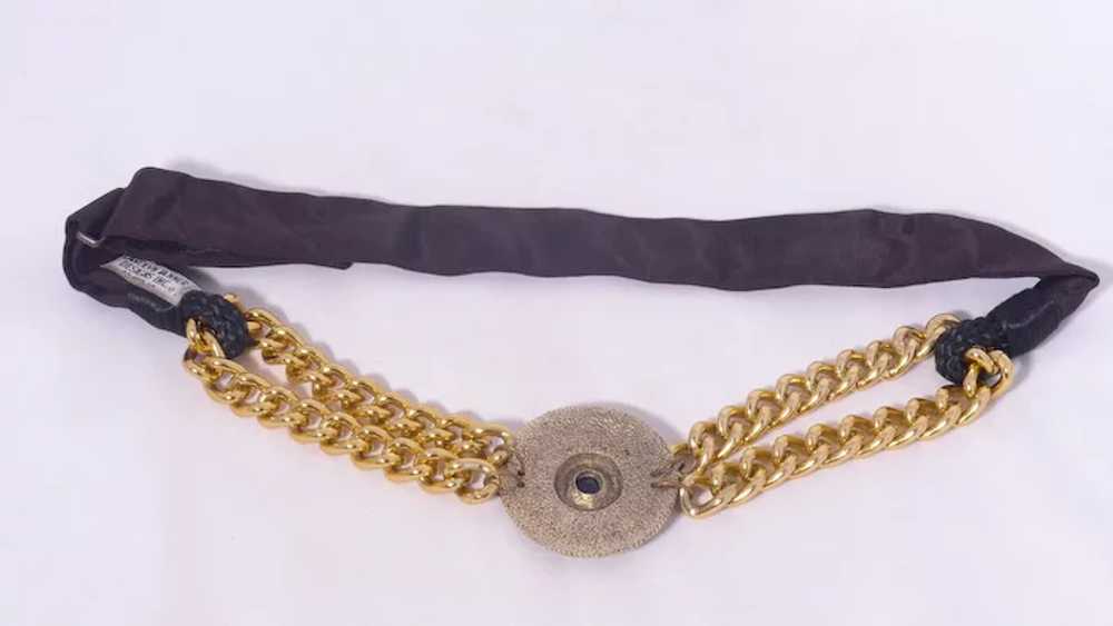 Carolyn Tanner 1980s Belt Gold Tone Links Bold Me… - image 3