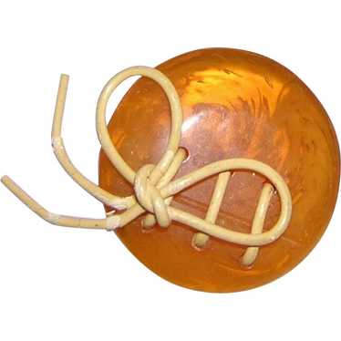 Butterscotch Tied Button - image 1