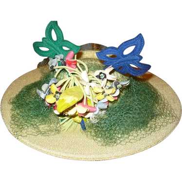 1930's Floral Hat - image 1