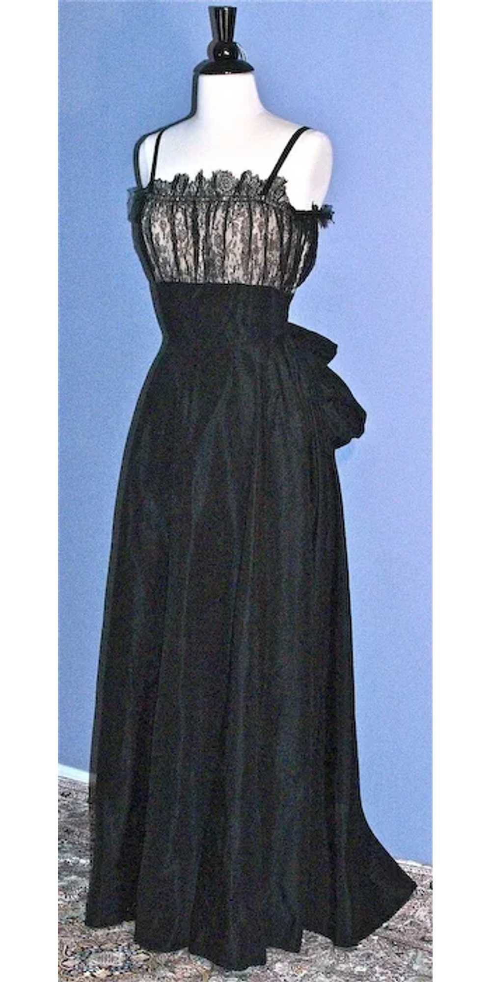 EISENBERG ORIGINAL 1930s Elegant Gown/Dress - Bla… - image 2