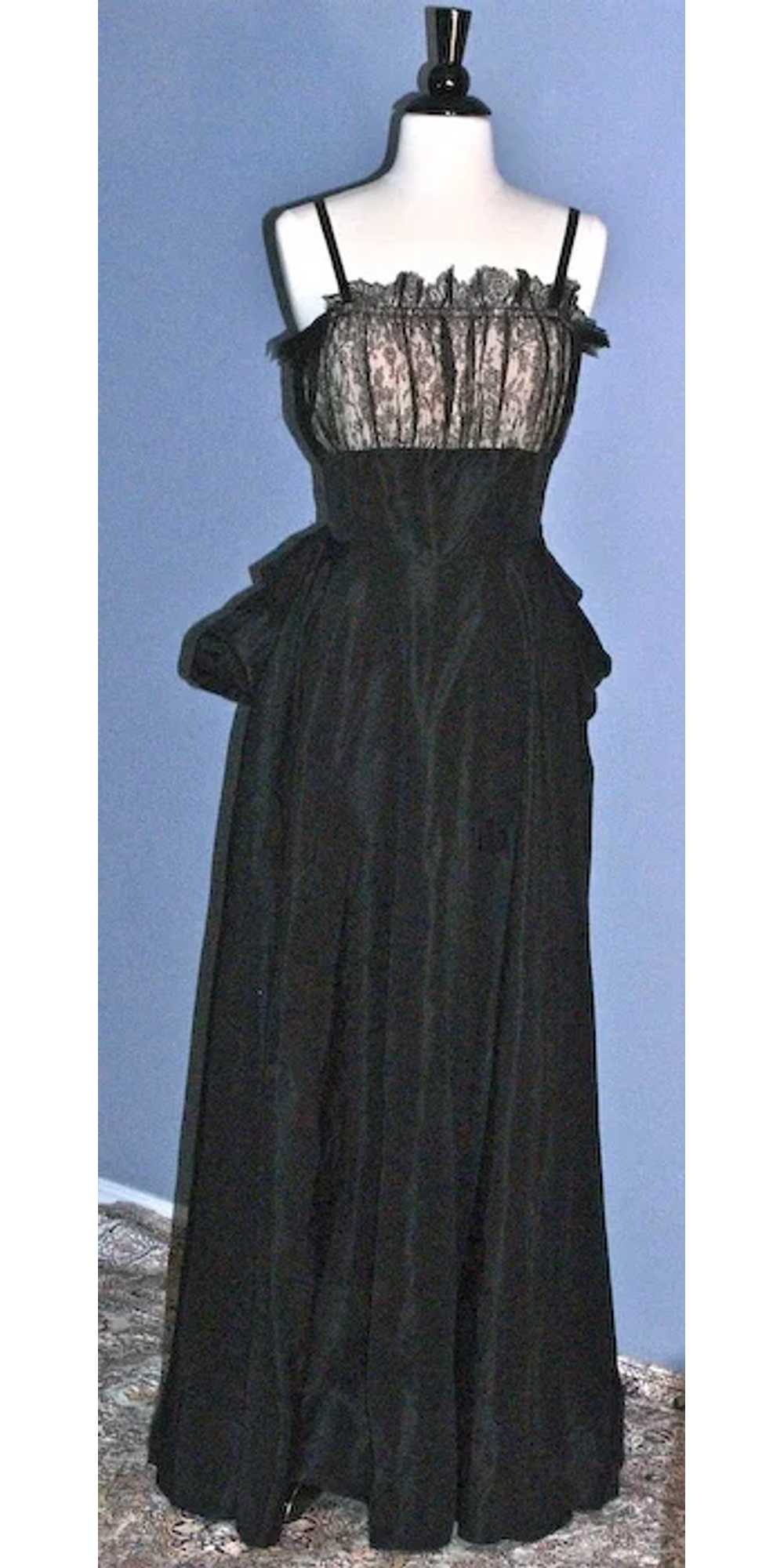 EISENBERG ORIGINAL 1930s Elegant Gown/Dress - Bla… - image 4