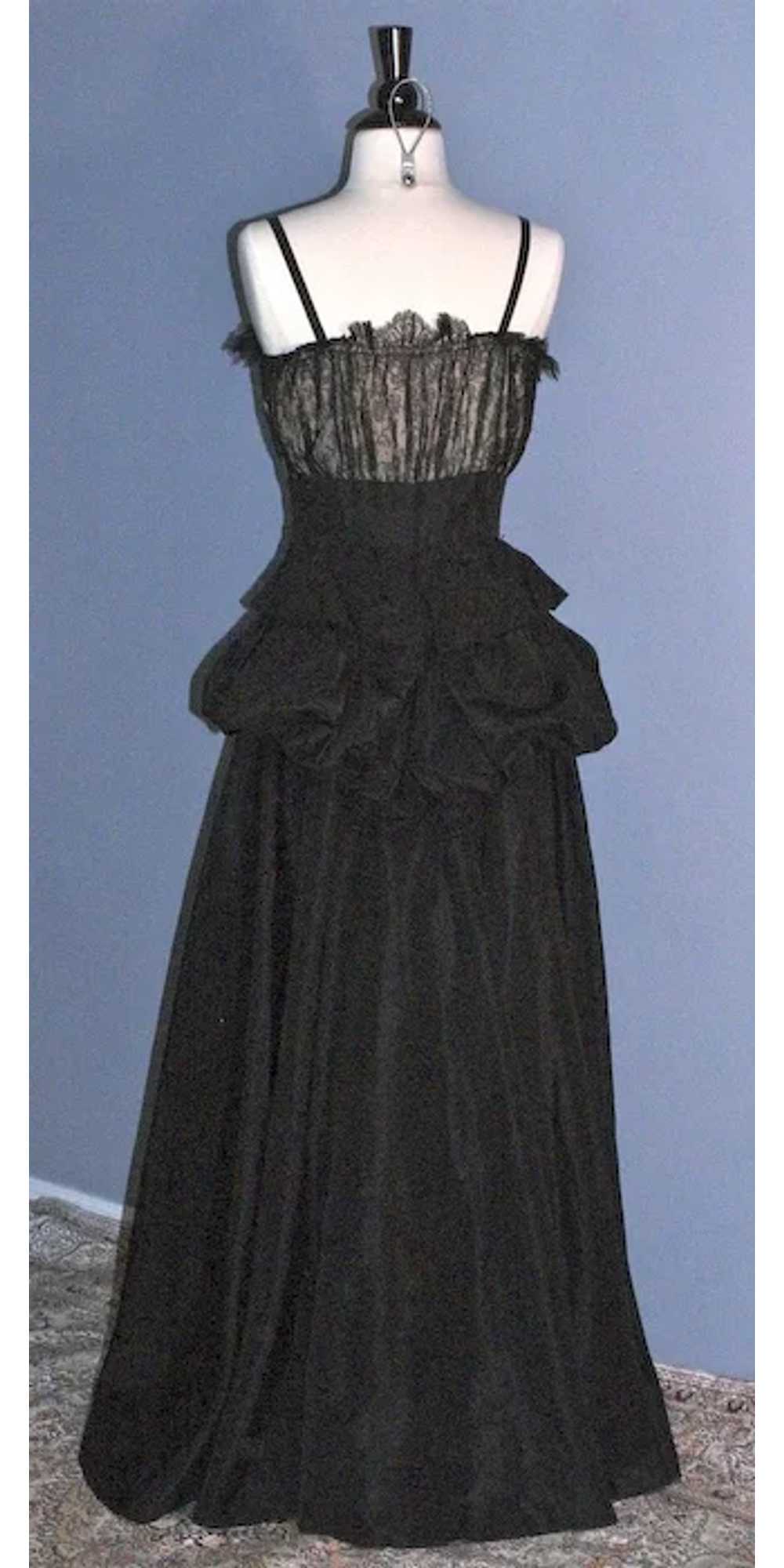 EISENBERG ORIGINAL 1930s Elegant Gown/Dress - Bla… - image 6
