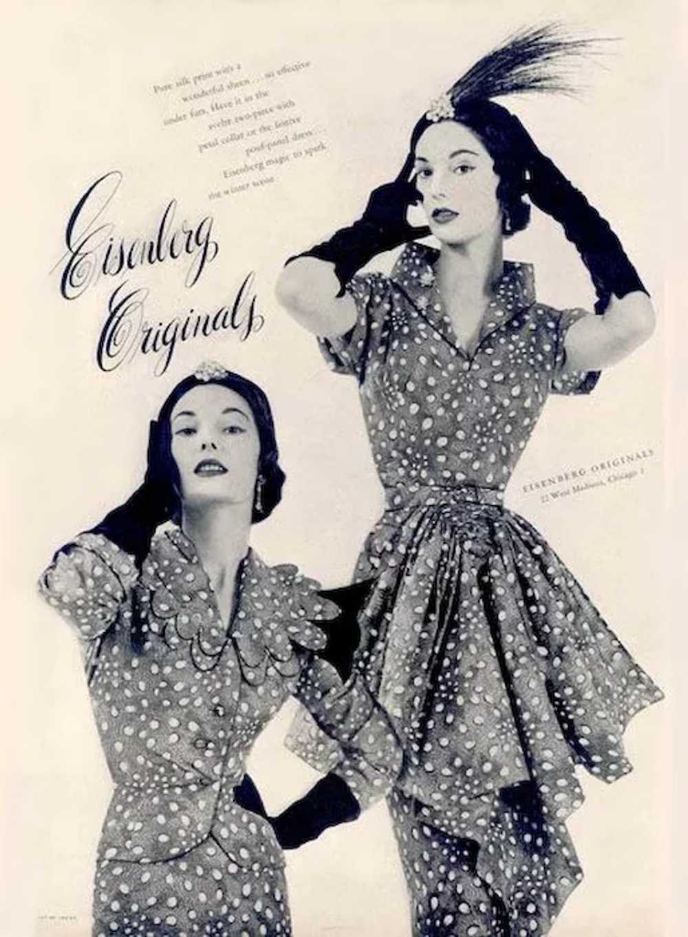 EISENBERG ORIGINAL 1930s Elegant Gown/Dress - Bla… - image 9
