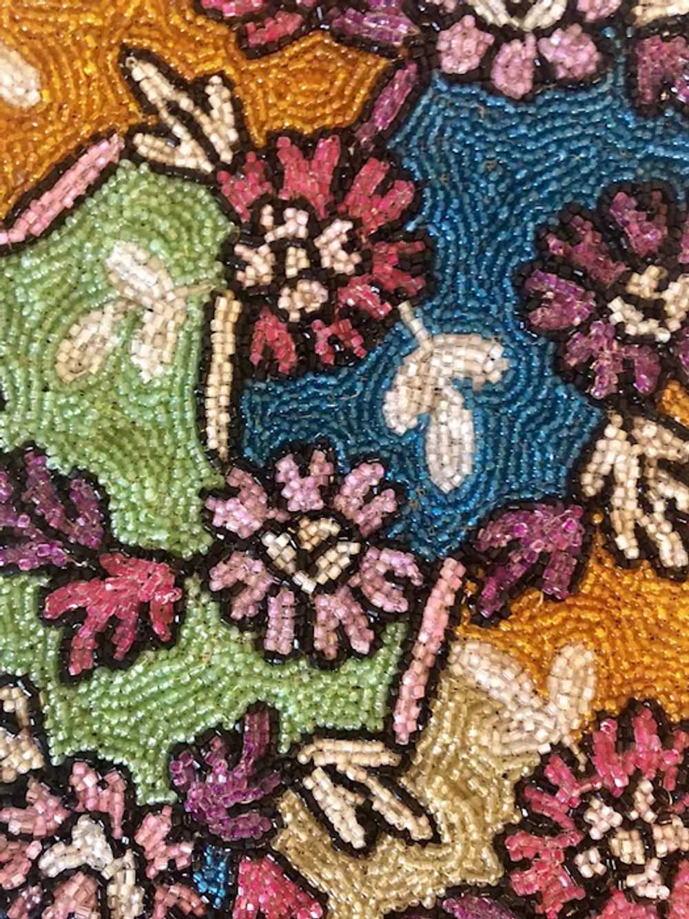 Antique Bead Floral Handmade Bag - image 3