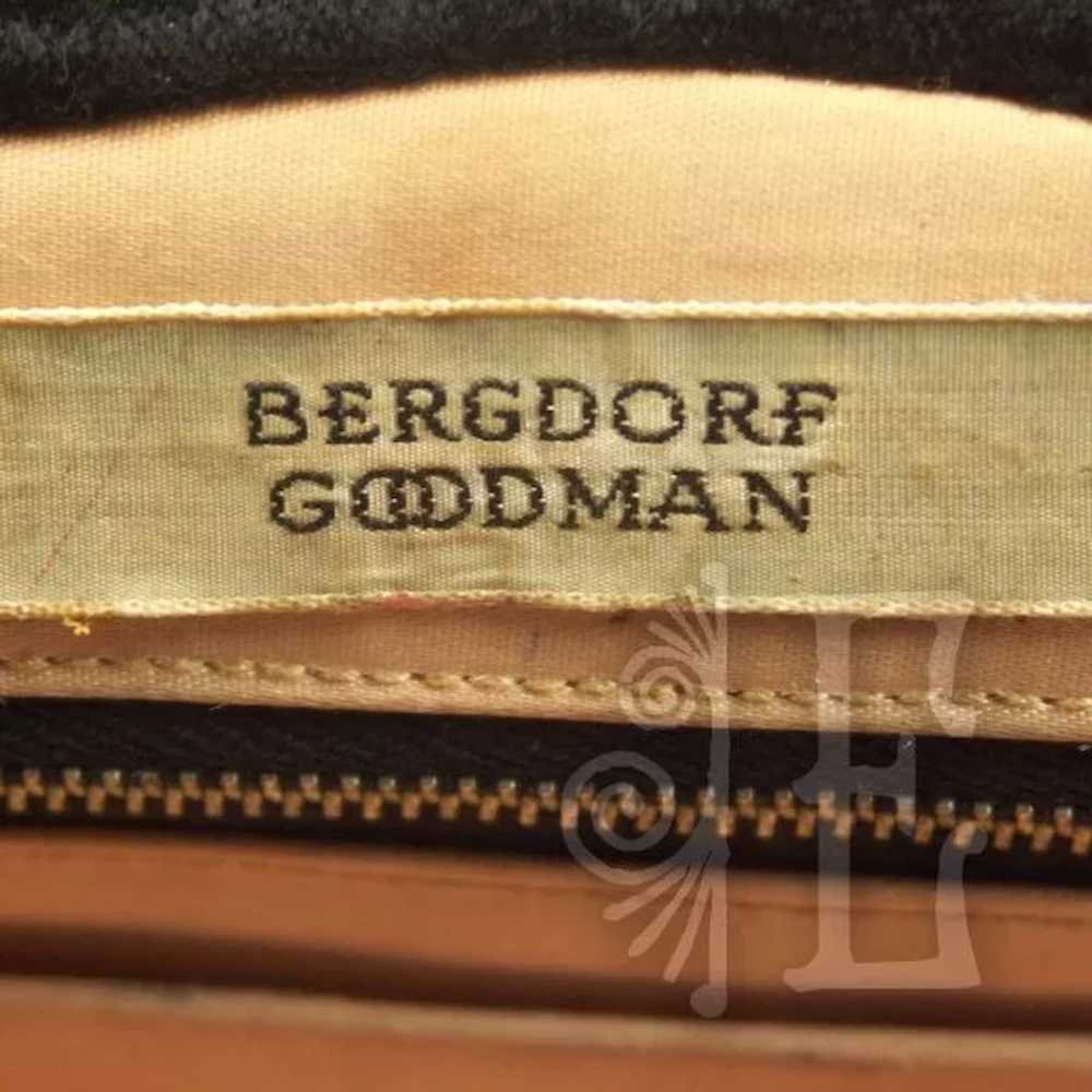 Vintage Bergdorf Goodman Black Velvet Bag Rhinest… - image 5