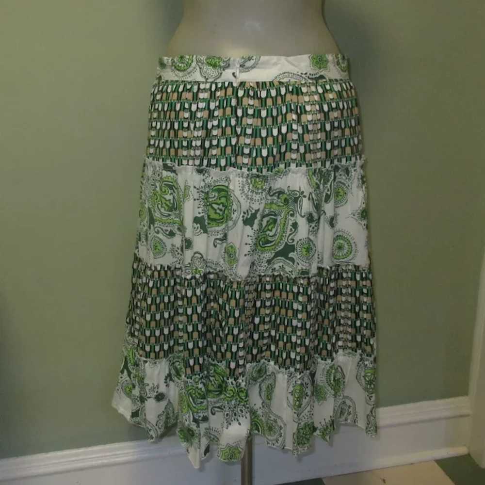 Vintage Prairie Skirt, Tiers & Ruffles of Calico … - image 3