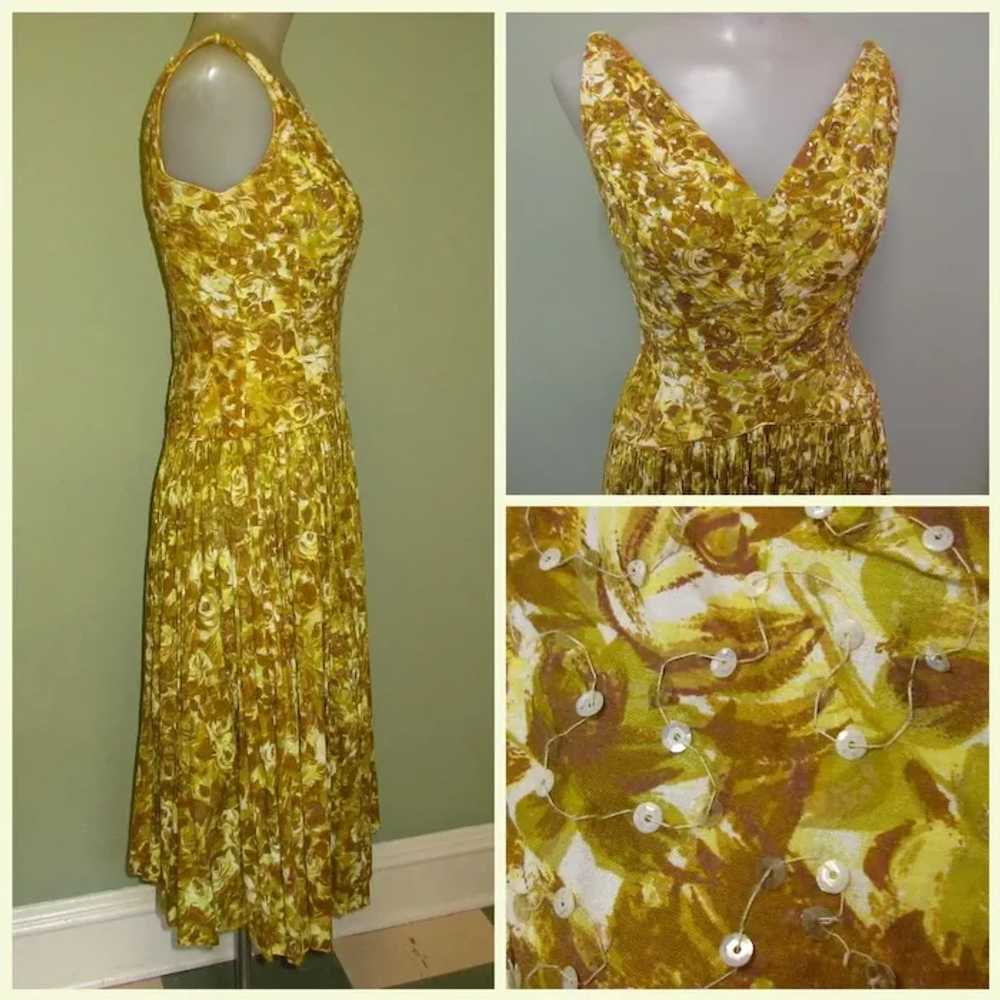 Vintage Sequined Dress, ‘50’s Jitterbug Dance Dre… - image 2