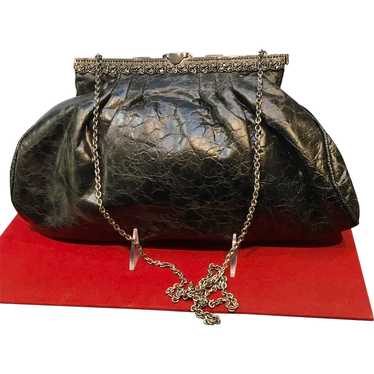 Vintage  Grace Agostino Leather Bag with Unusual … - image 1