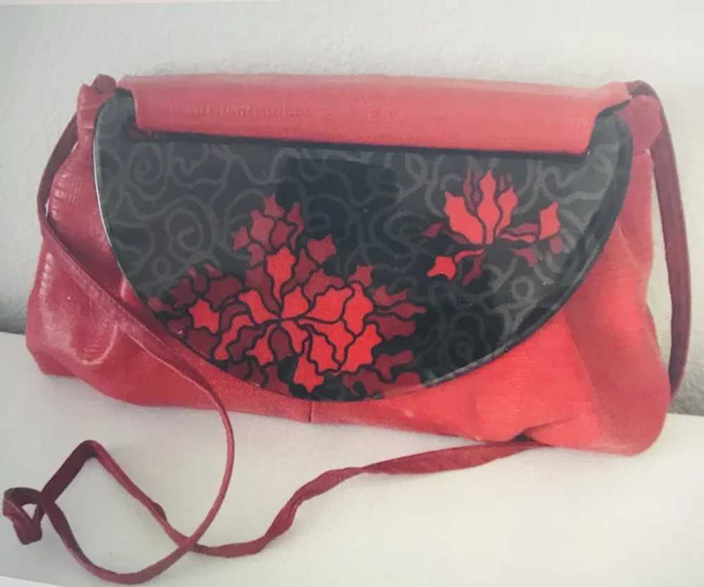 MOON BAG Red Leather by Patricia Smith (1980’s) - image 2