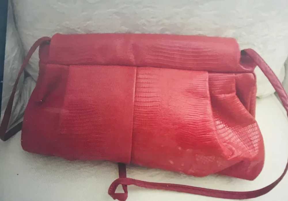 MOON BAG Red Leather by Patricia Smith (1980’s) - image 4