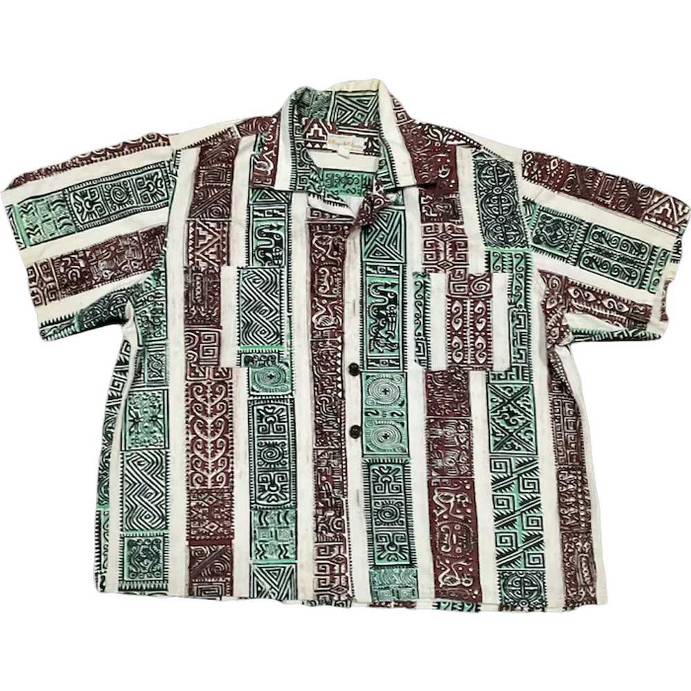 1960s Maya De Mexico Hawaiian Shirt - image 1