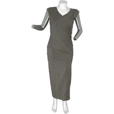 Vintage Sara Sturgeon Taupe Maxi Dress Size 3 - image 1