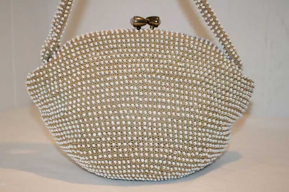 Vintage Bag by Josef Caviar Bead Evening Bag - image 2