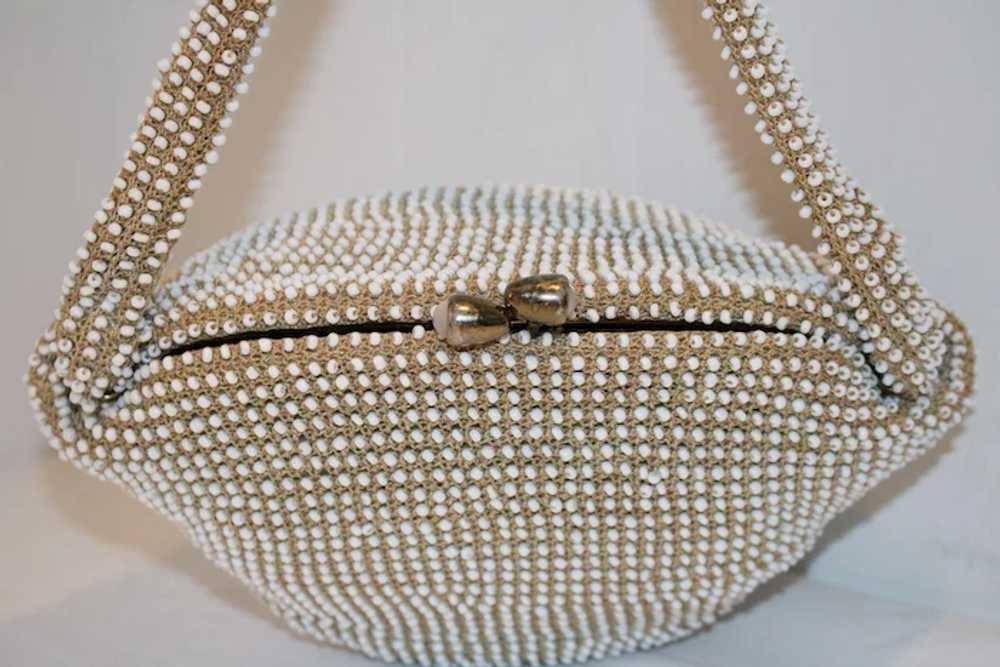 Vintage Bag by Josef Caviar Bead Evening Bag - image 4