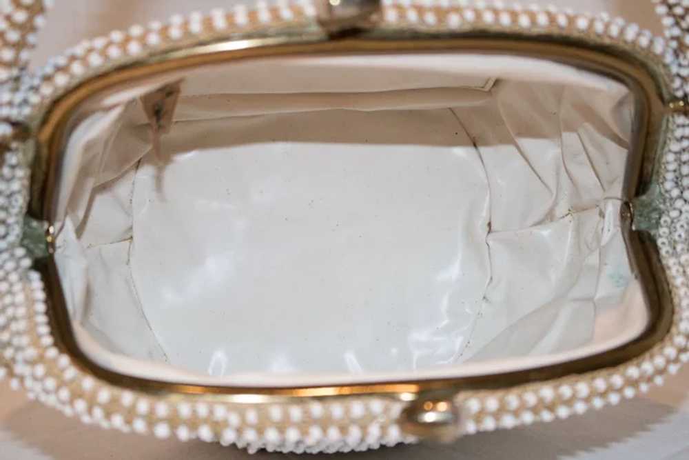 Vintage Bag by Josef Caviar Bead Evening Bag - image 8