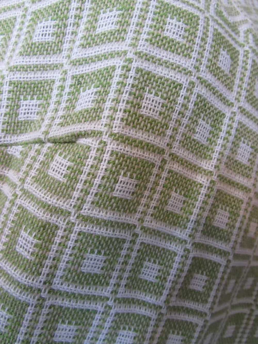 Peck & Peck Knit Coat Sheath Set Spring Green Whi… - image 10