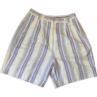 Vintage 1990s ZOD High Waist Striped Shorts - image 1