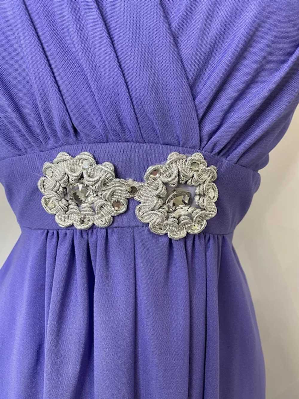 Vintage 1960s Purple Maxi Dress - image 3