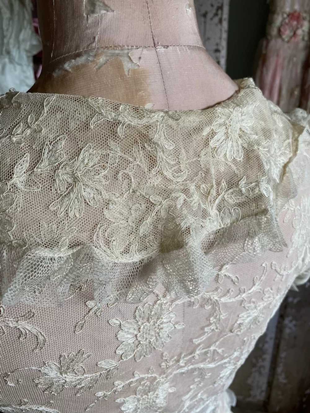 Bella Bordello Antique Edwardian Lace Blouse Ruff… - image 5