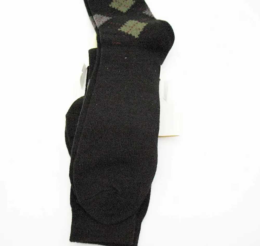 Two Pair  of Vintage EWM Argyle Socks Shoe Size 7… - image 4