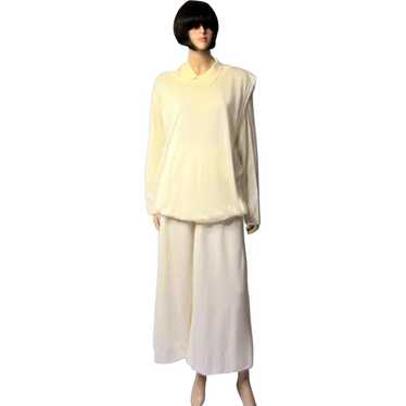 Issey Miyake Soft White Two-Piece Ensemble for Be… - image 1