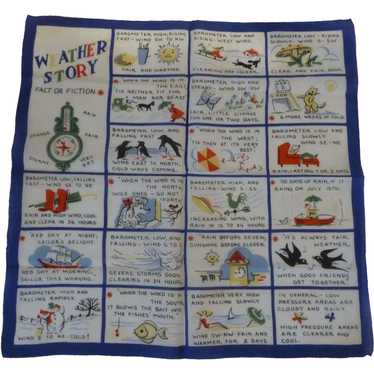 Fun Novelty Picture Hanky Handkerchief * The Weath