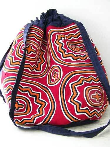 Large Mola Bucket Shoulder purse tote / mint / Unu