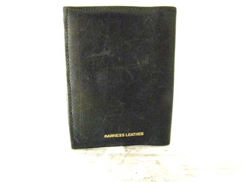 Harness Black Leather Bi-Fold Men's Credit Card W… - image 3