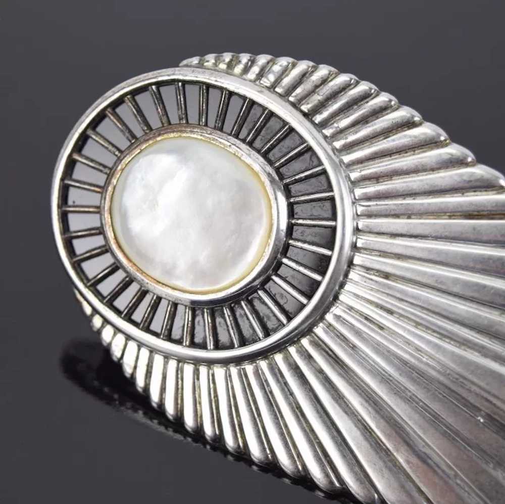 1980’s Erté  Erte Plume sterling Silver Art Deco … - image 8