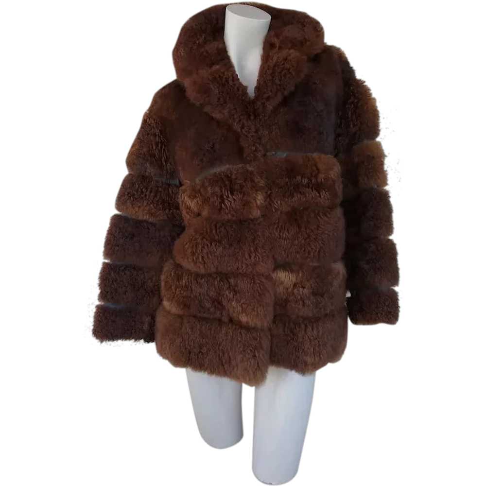 1970s Buffalo Fur Coat Sz S - image 1