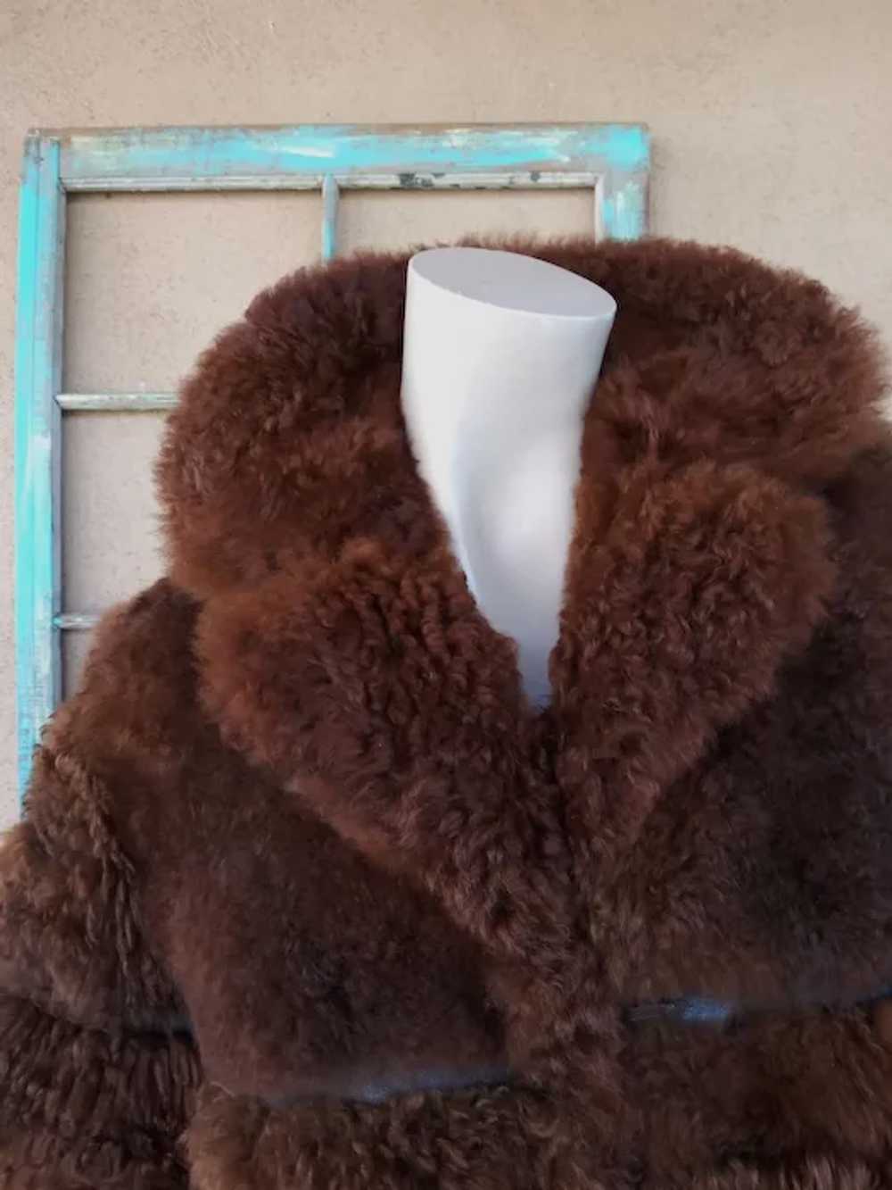1970s Buffalo Fur Coat Sz S - image 3