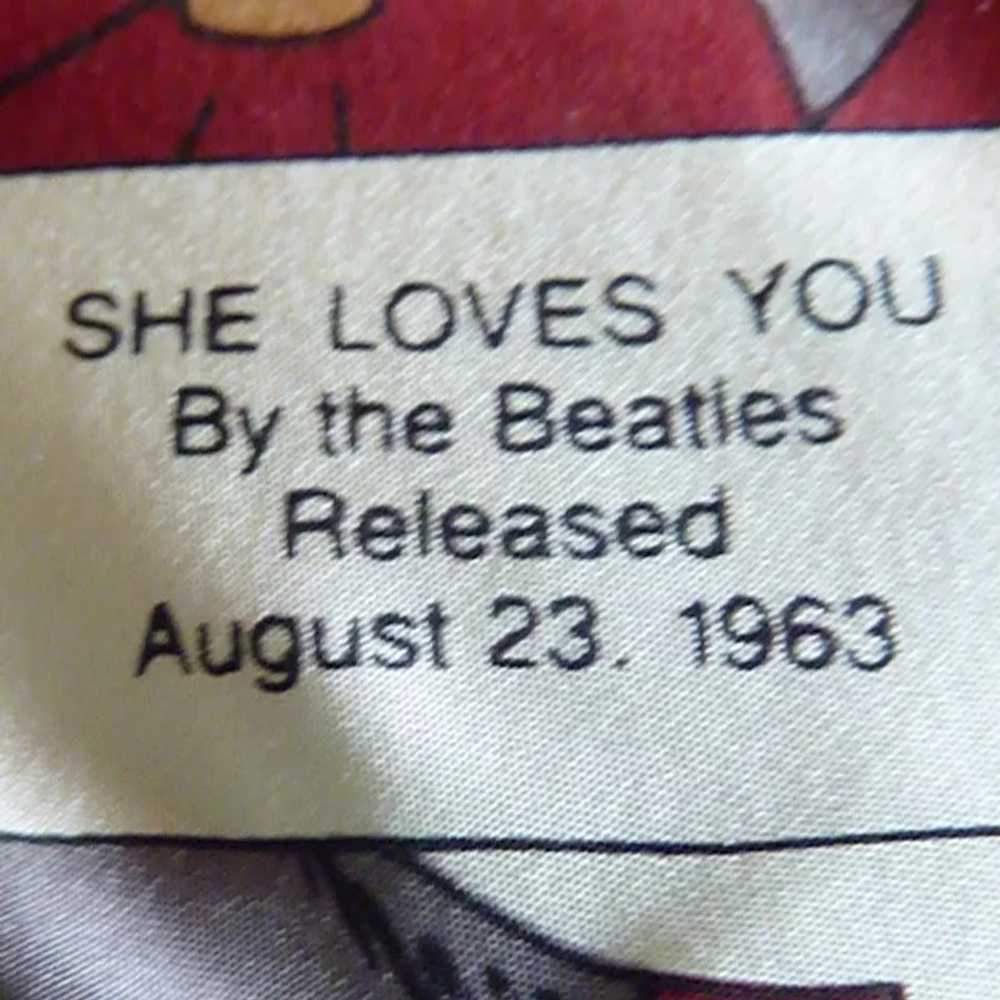 “She Loves You” Beatle Silk Dress Tie - image 3