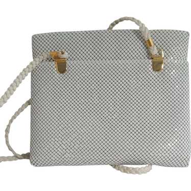 Large White  Y&S  Metal Mesh  Purse excellent con… - image 1