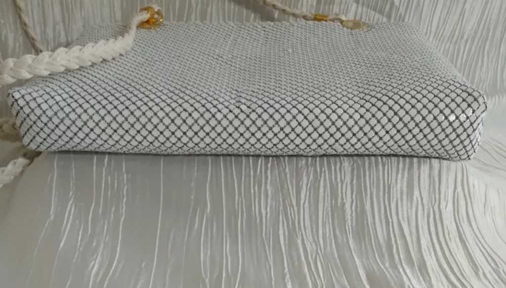 Large White  Y&S  Metal Mesh  Purse excellent con… - image 5