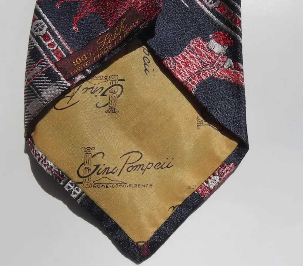 Vintage Gino Pompeii Italian Italy Neck Tie Scott… - image 5