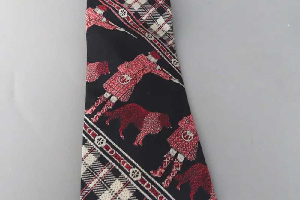 Vintage Gino Pompeii Italian Italy Neck Tie Scott… - image 6