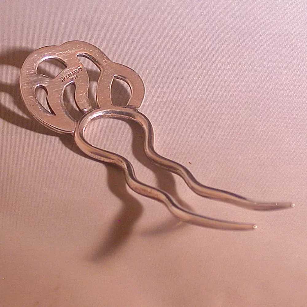 Vintage Pat Areias Sterling Silver Hairpin - image 3