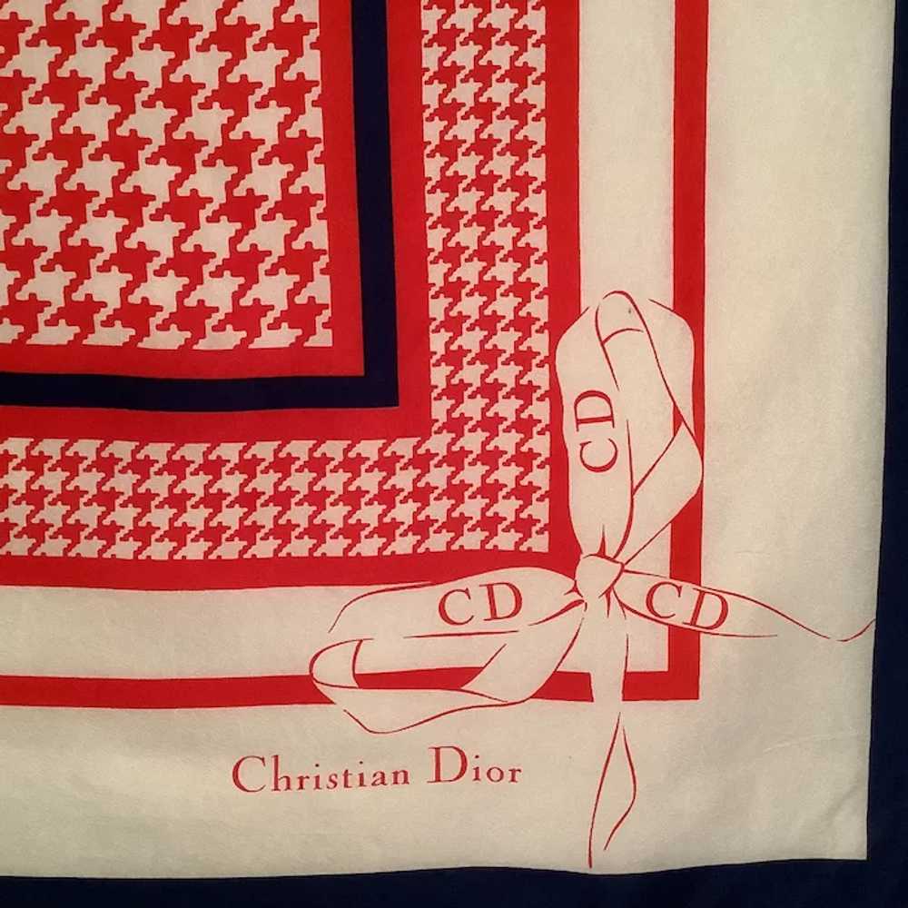 ‘Christian Dior’ Vintage Silk Scarf - image 3